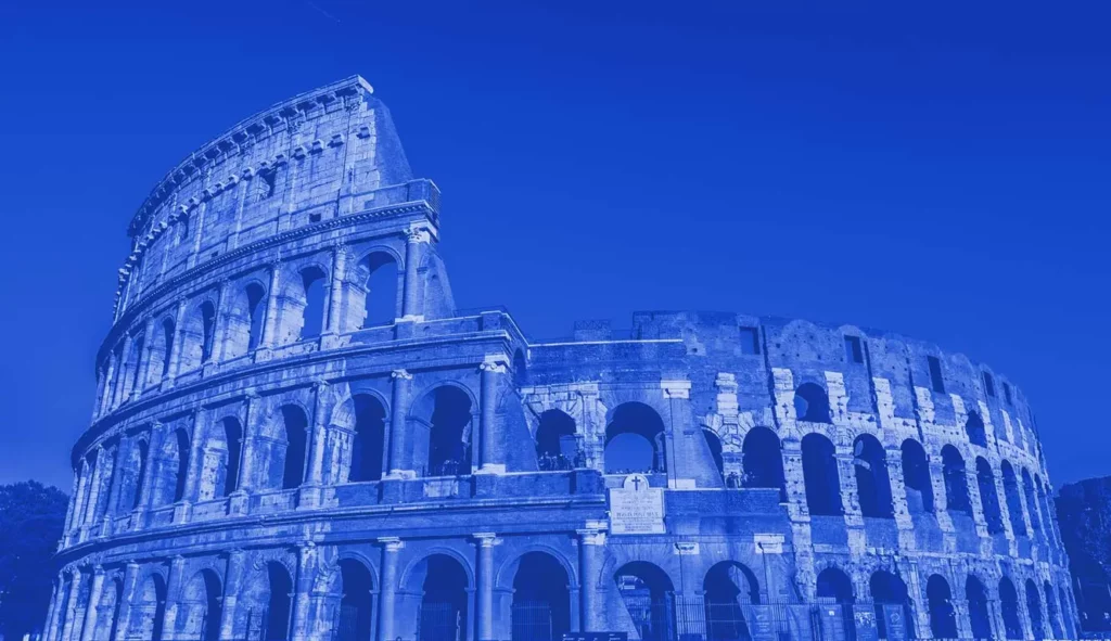 foto del Colosseo vista da fuori. Il colosseo è possibile visitarlo grazie al bonus vacanze lazio